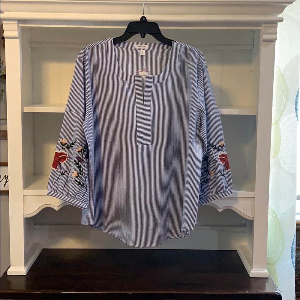 Stripper wide sleeve top